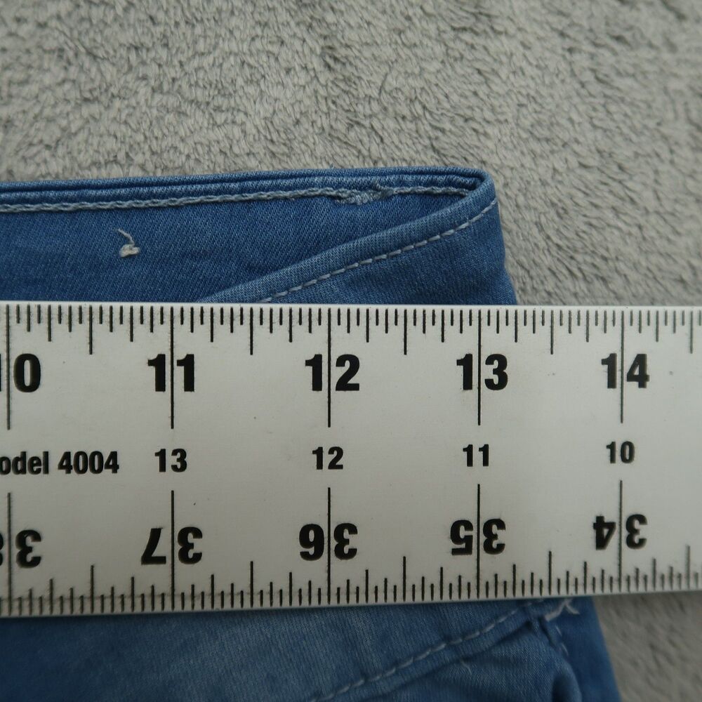 VIP Jeans Women's Size 5/6 Blue High-Rise Flare Denim Pants 32" Inseam Stretch - Picture 2 of 14